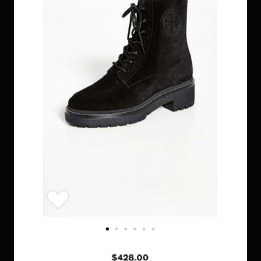 5.5 Tory Burch black leather boots